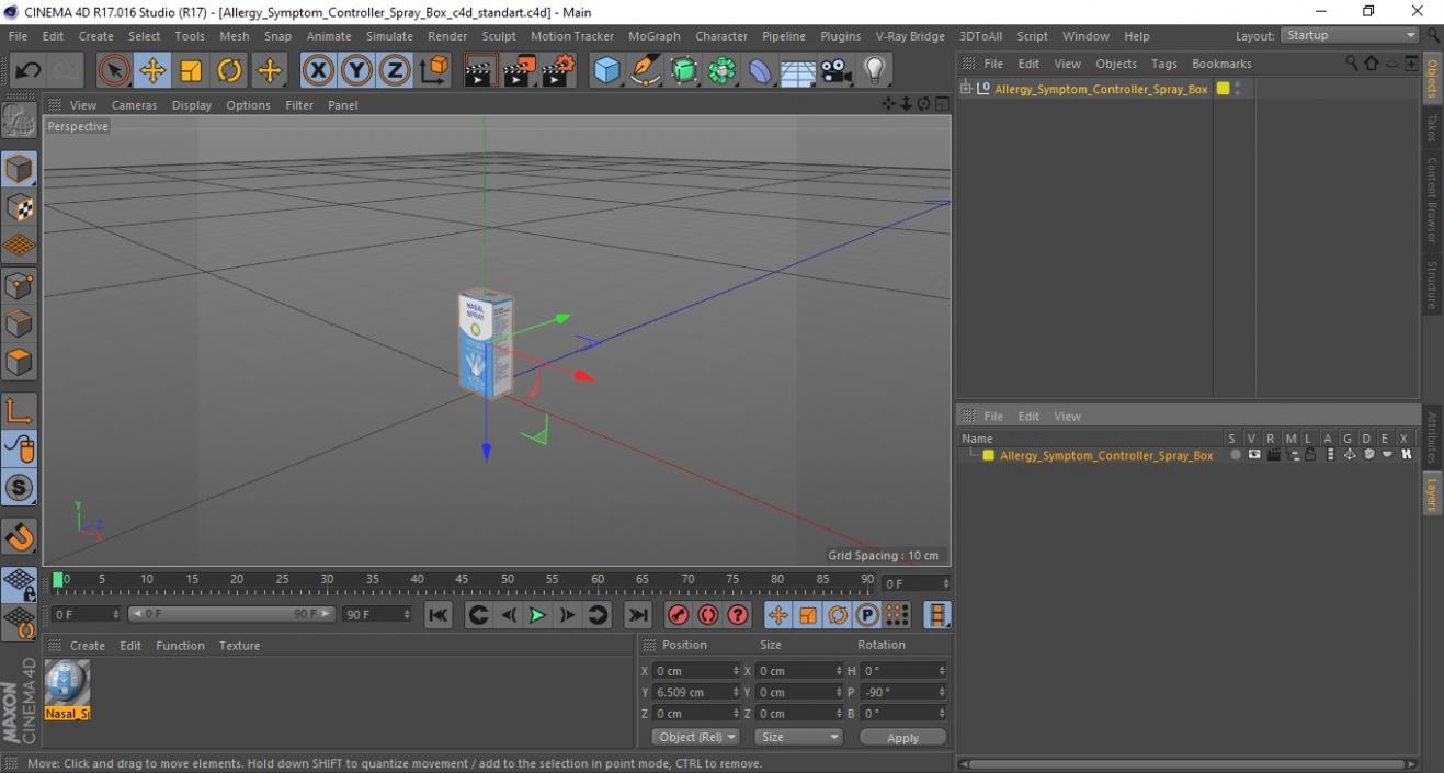 3D Allergy Symptom Controller Spray Box