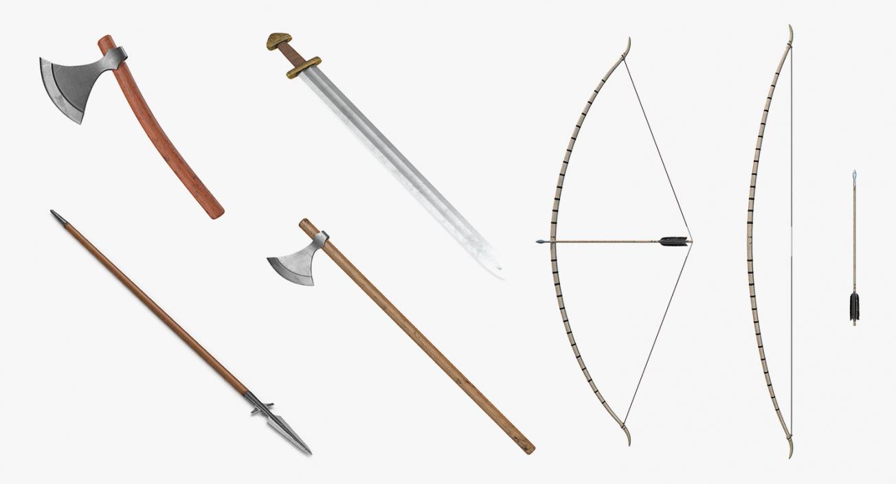 Viking Weapons 3D Models Collection 3 3D