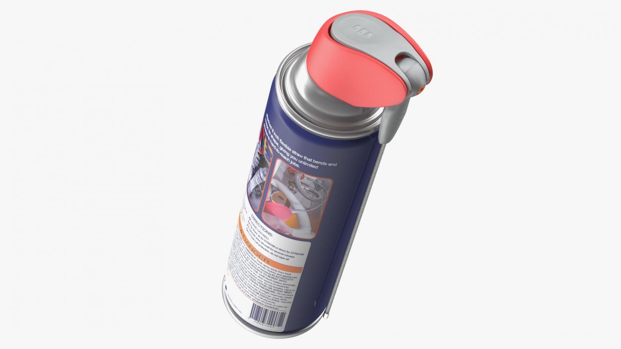 Penetrative Lubricant Spray with Flexible Straw 3D