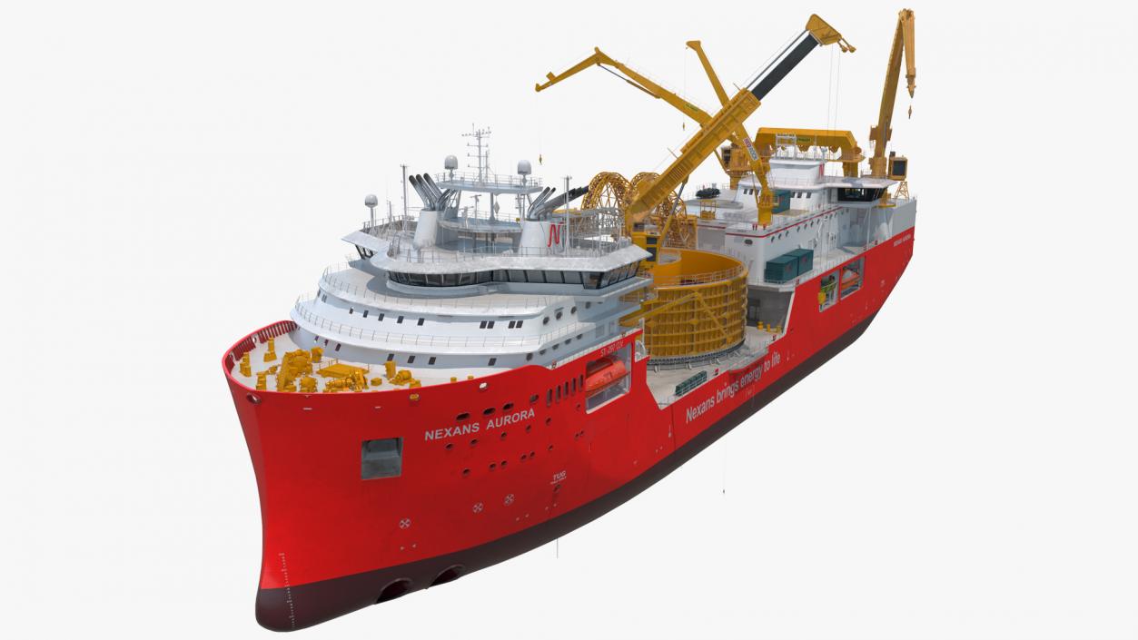 The CLV Vessel Nexan Aurora Used Rigged 3D model