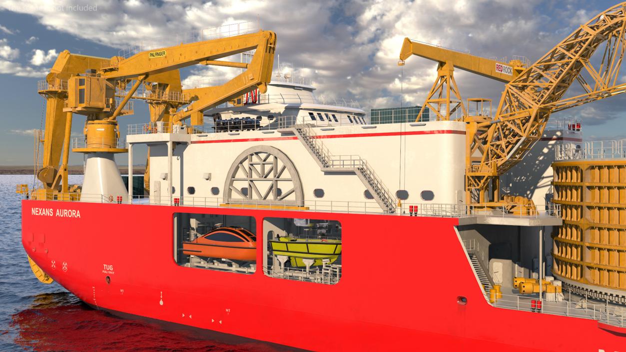 The CLV Vessel Nexan Aurora Used Rigged 3D model