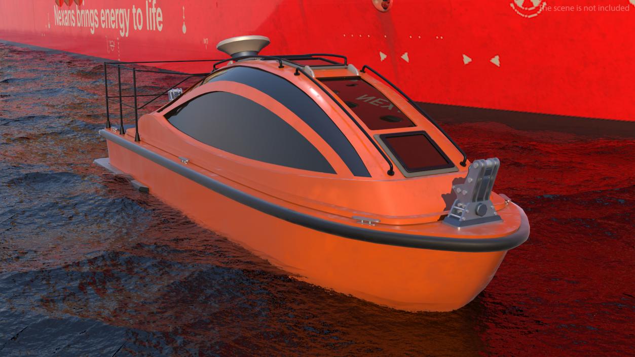 The CLV Vessel Nexan Aurora Used Rigged 3D model