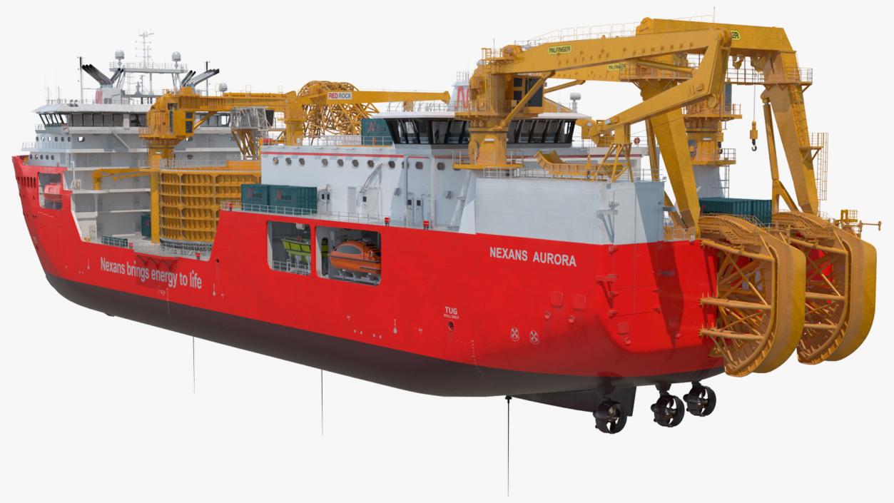 The CLV Vessel Nexan Aurora Used Rigged 3D model