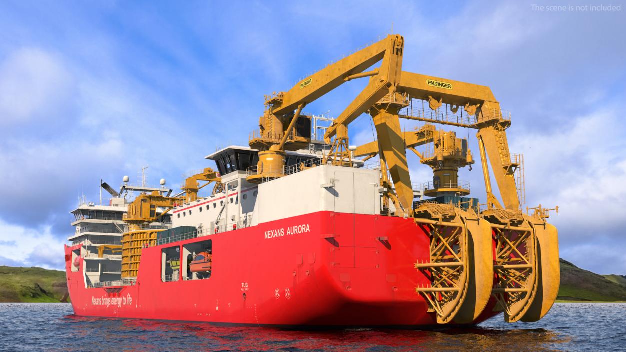 The CLV Vessel Nexan Aurora Used Rigged 3D model