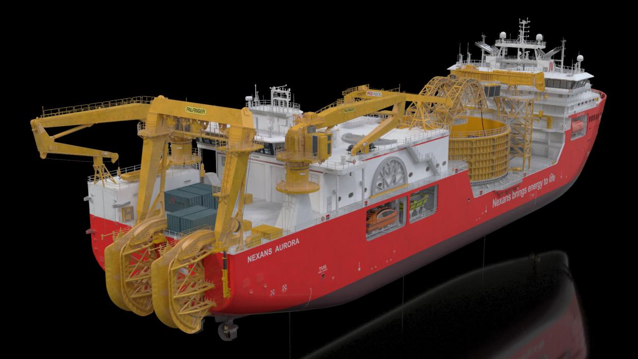 The CLV Vessel Nexan Aurora Used Rigged 3D model