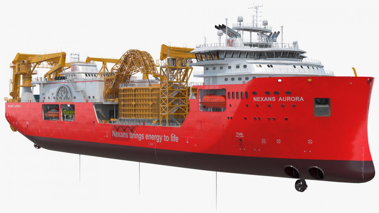 The CLV Vessel Nexan Aurora Used Rigged 3D model