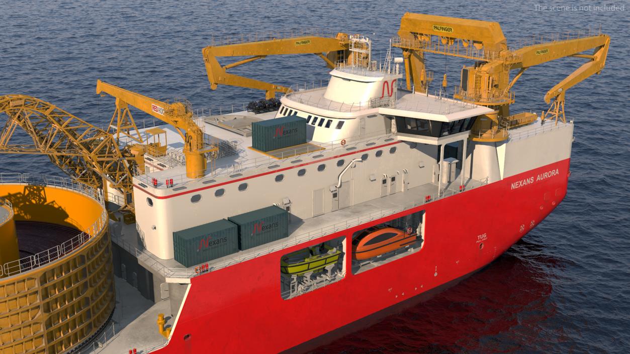 The CLV Vessel Nexan Aurora Used Rigged 3D model