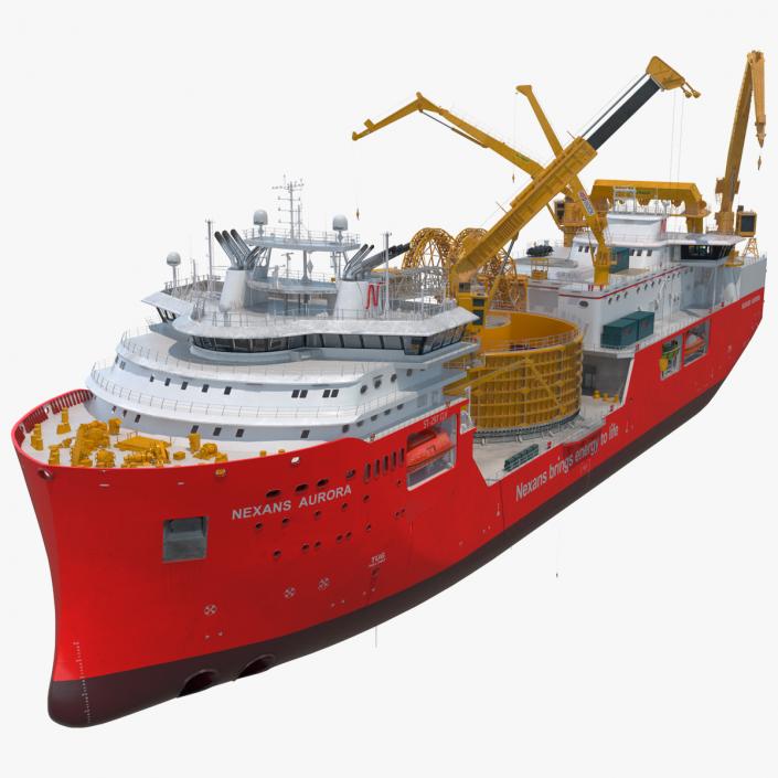 The CLV Vessel Nexan Aurora Used Rigged 3D model