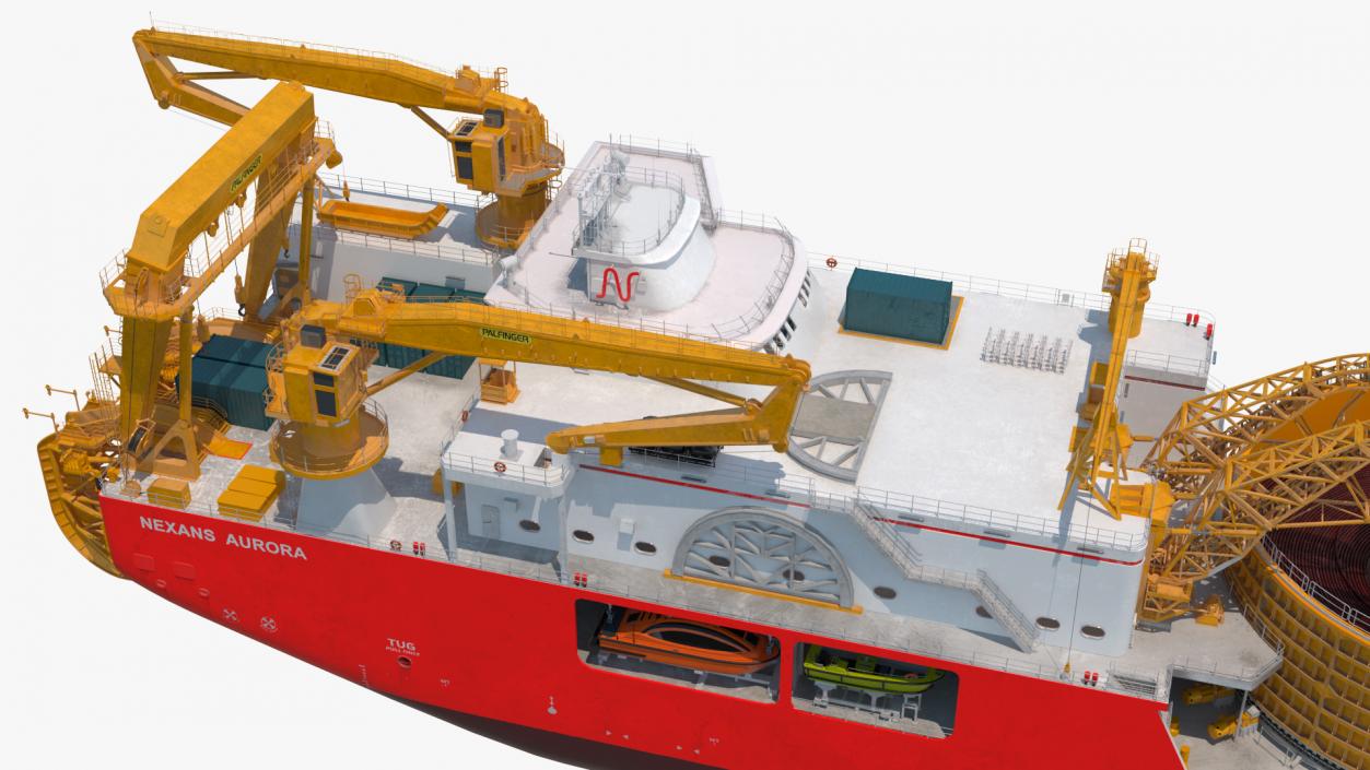 The CLV Vessel Nexan Aurora Used Rigged 3D model