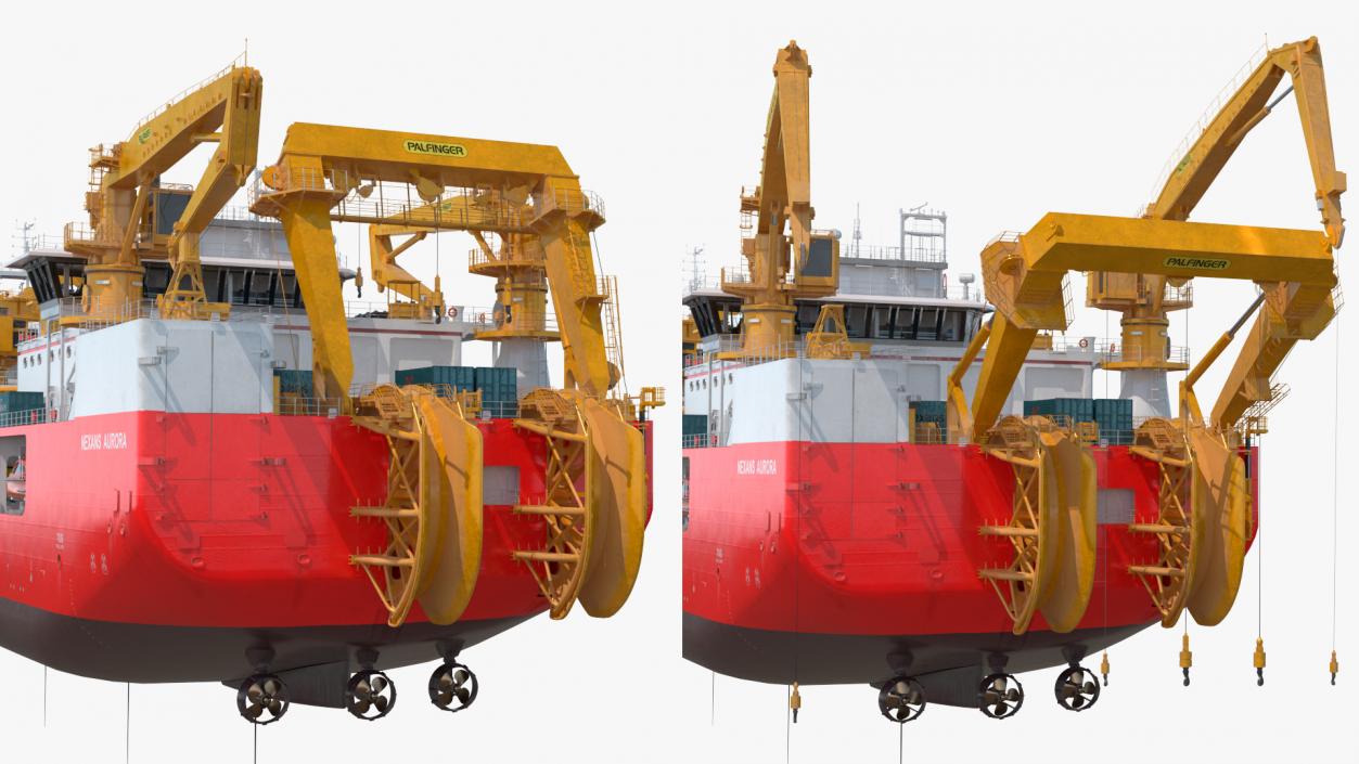 The CLV Vessel Nexan Aurora Used Rigged 3D model