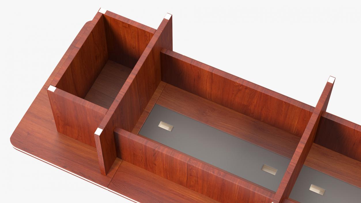 3D model Rectangular Meeting Table