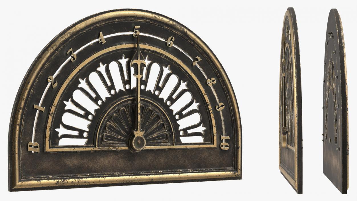 Antique Elevator Floor Indicator 2 3D model