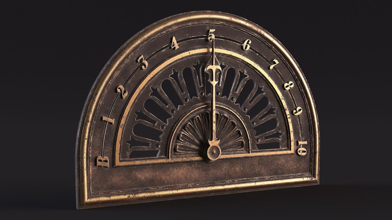 Antique Elevator Floor Indicator 2 3D model