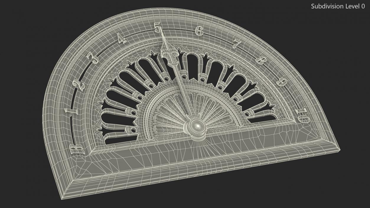 Antique Elevator Floor Indicator 2 3D model