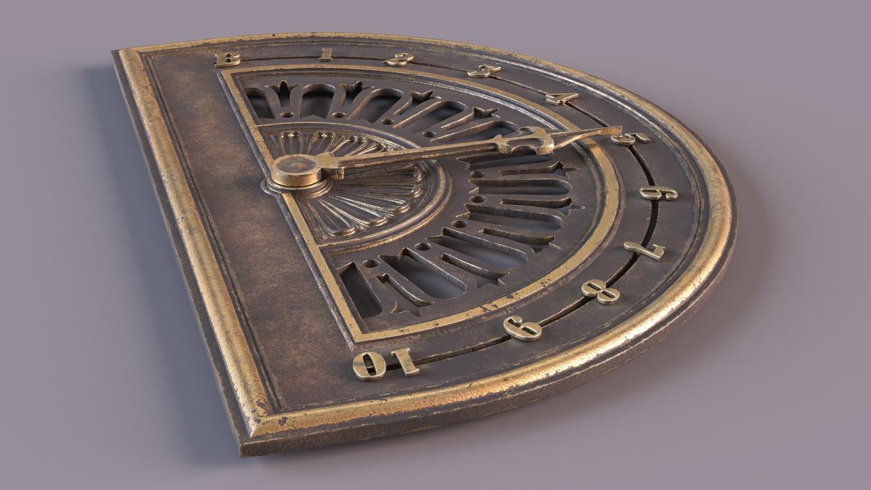 Antique Elevator Floor Indicator 2 3D model