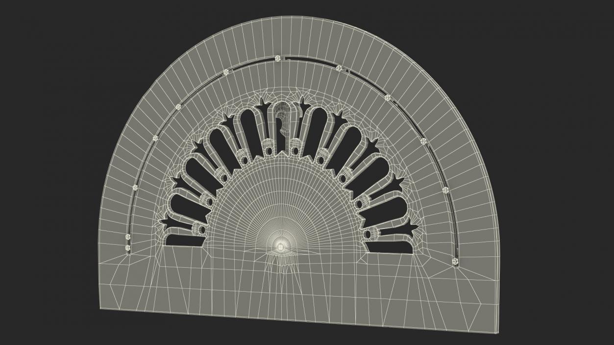 Antique Elevator Floor Indicator 2 3D model