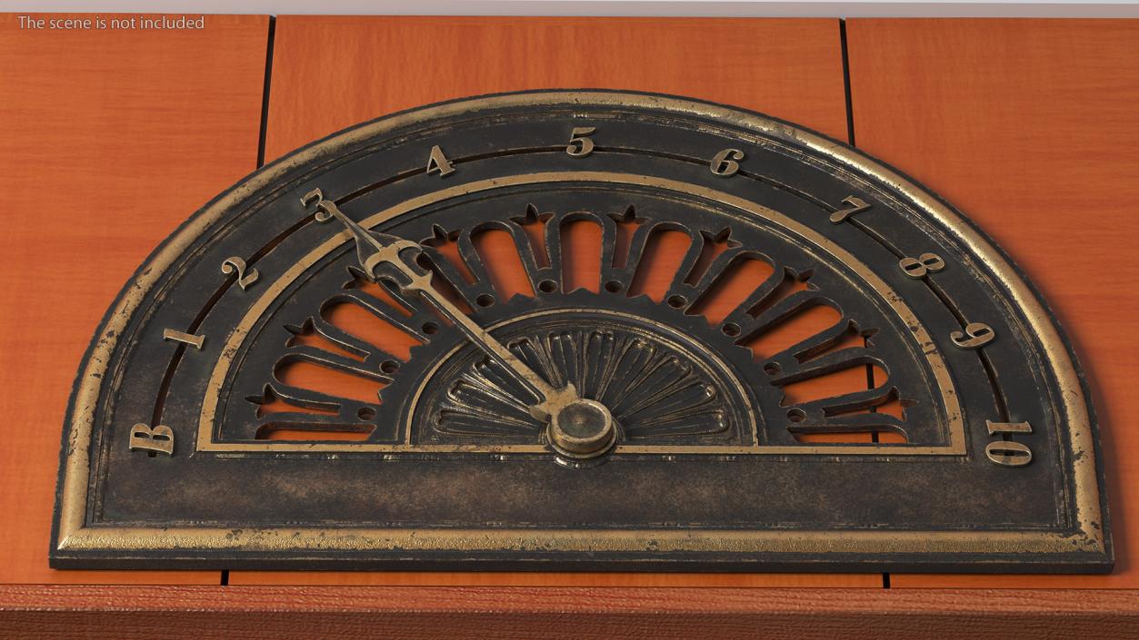 Antique Elevator Floor Indicator 2 3D model