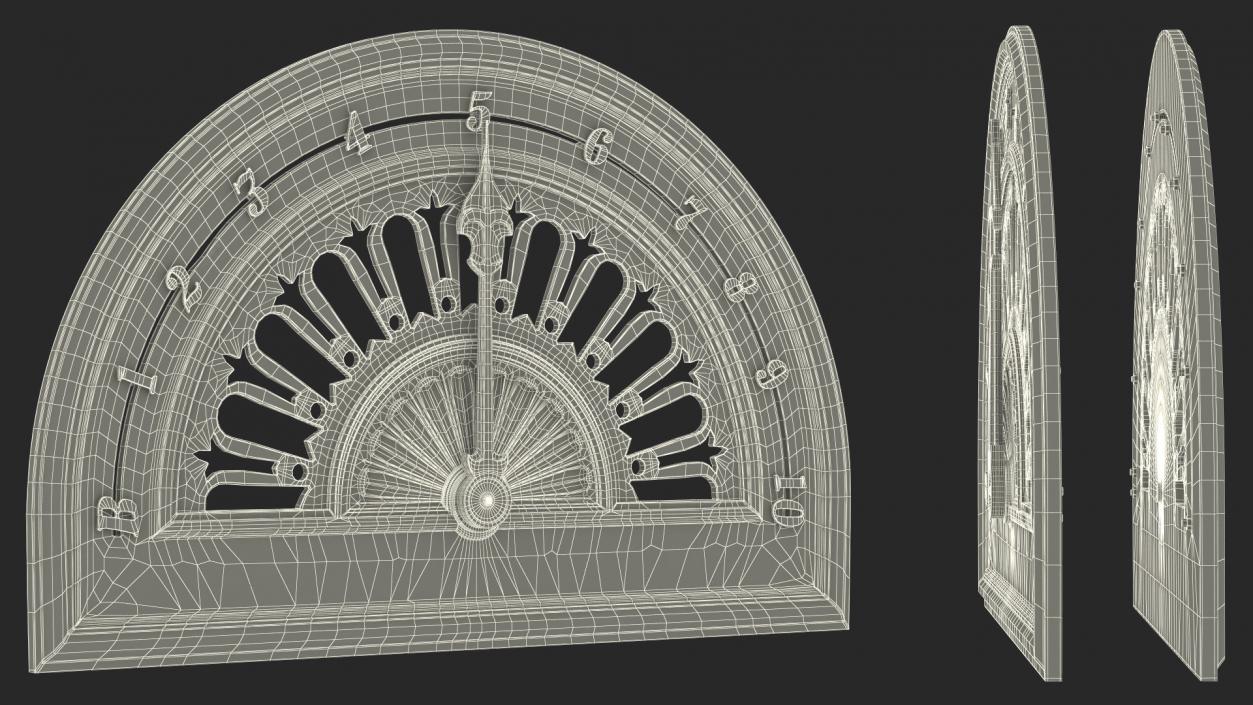 Antique Elevator Floor Indicator 2 3D model