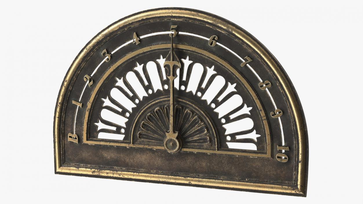 Antique Elevator Floor Indicator 2 3D model