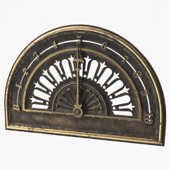 Antique Elevator Floor Indicator 2 3D model