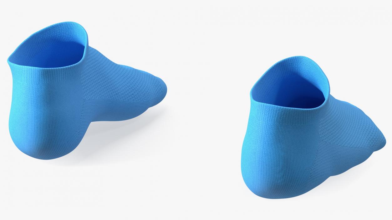 3D Socks Nike Blue on The Foot Standing