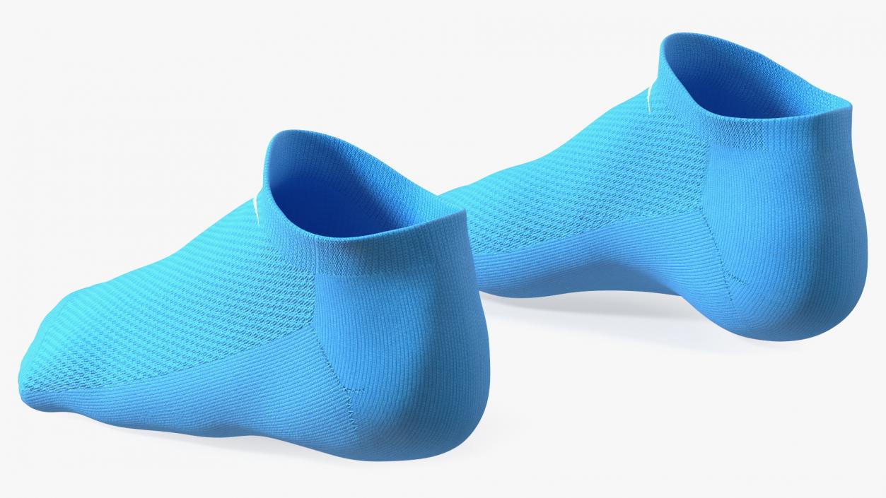 3D Socks Nike Blue on The Foot Standing