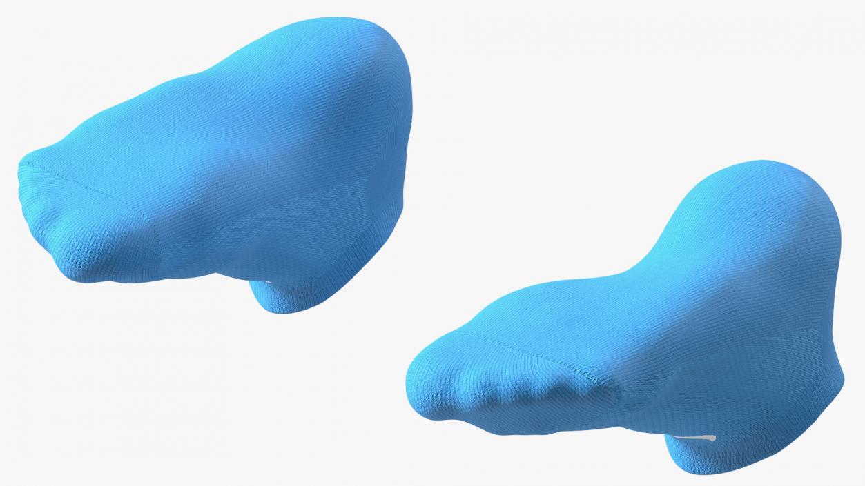 3D Socks Nike Blue on The Foot Standing