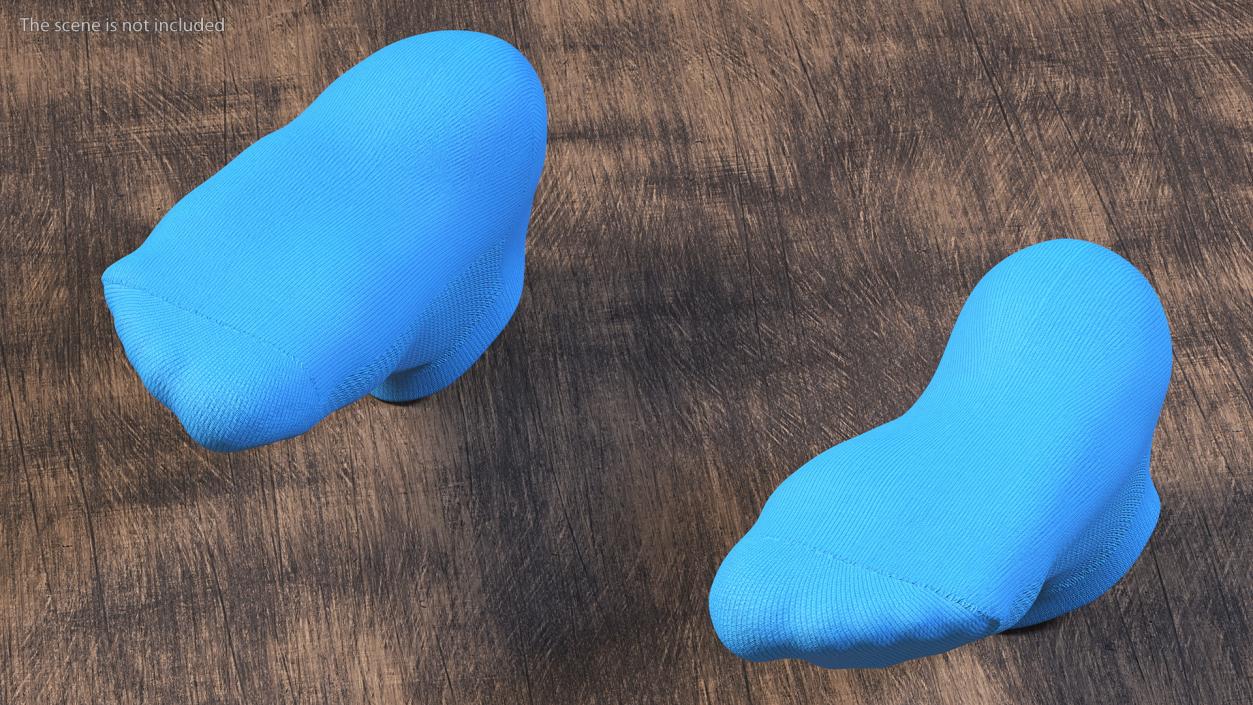 3D Socks Nike Blue on The Foot Standing