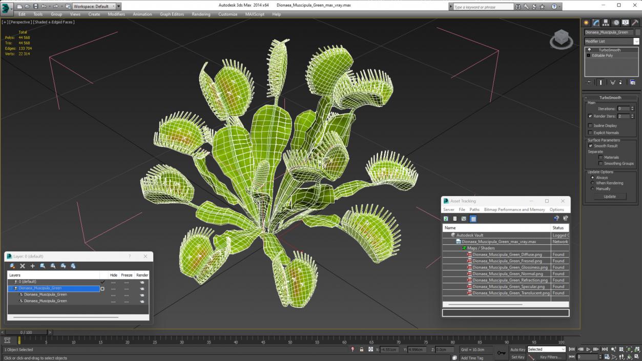 3D model Dionaea Muscipula Green 2