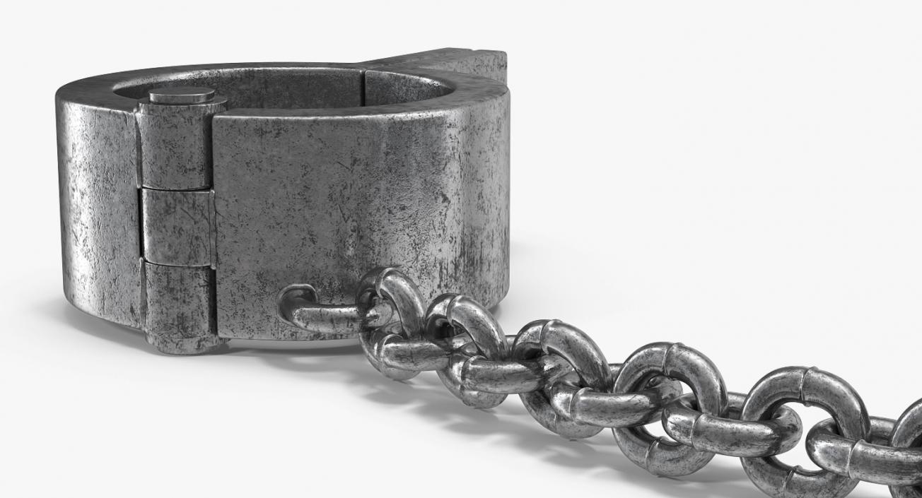 3D Old Prisoner Shackles