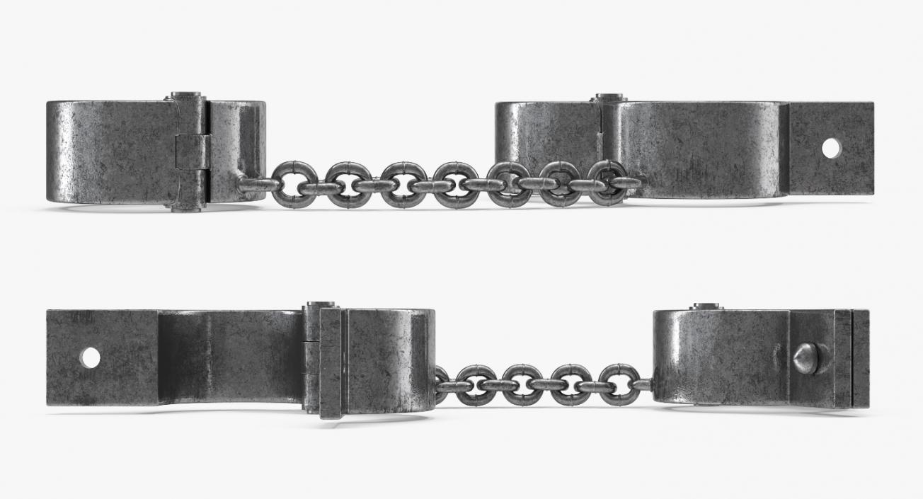 3D Old Prisoner Shackles