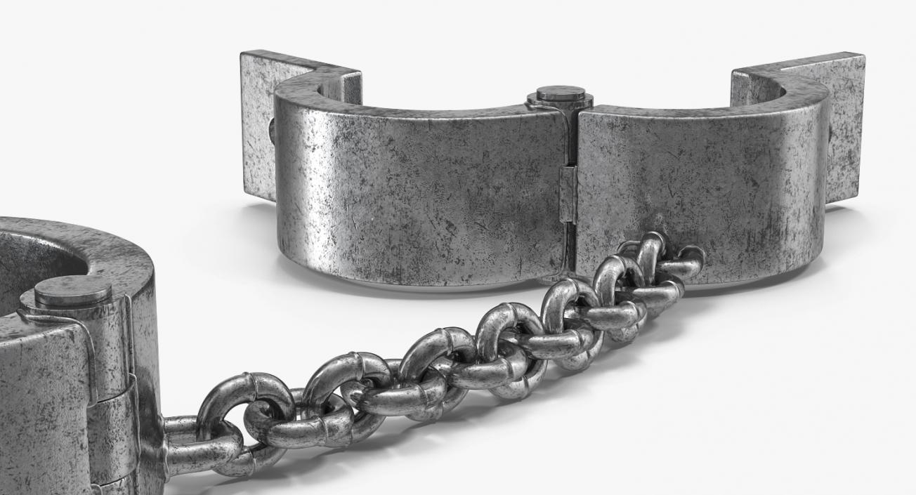 3D Old Prisoner Shackles