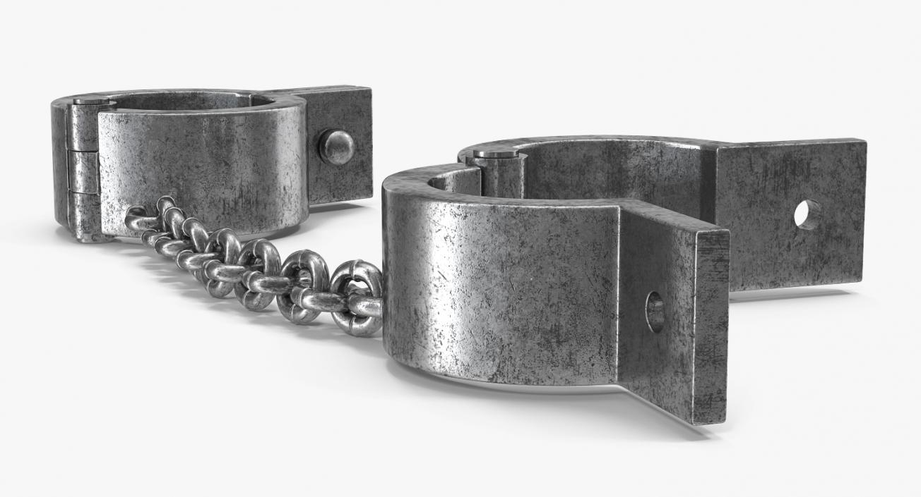 3D Old Prisoner Shackles