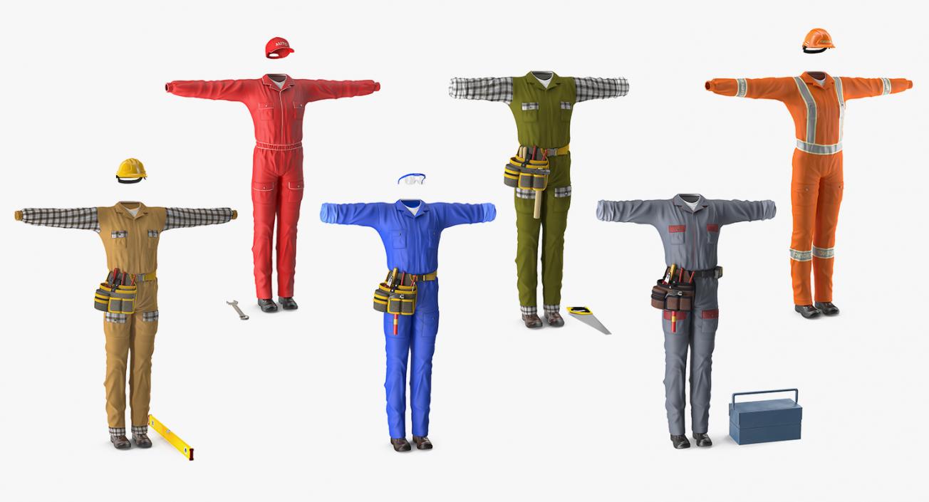 Workman Uniforms Collection 4 3D model