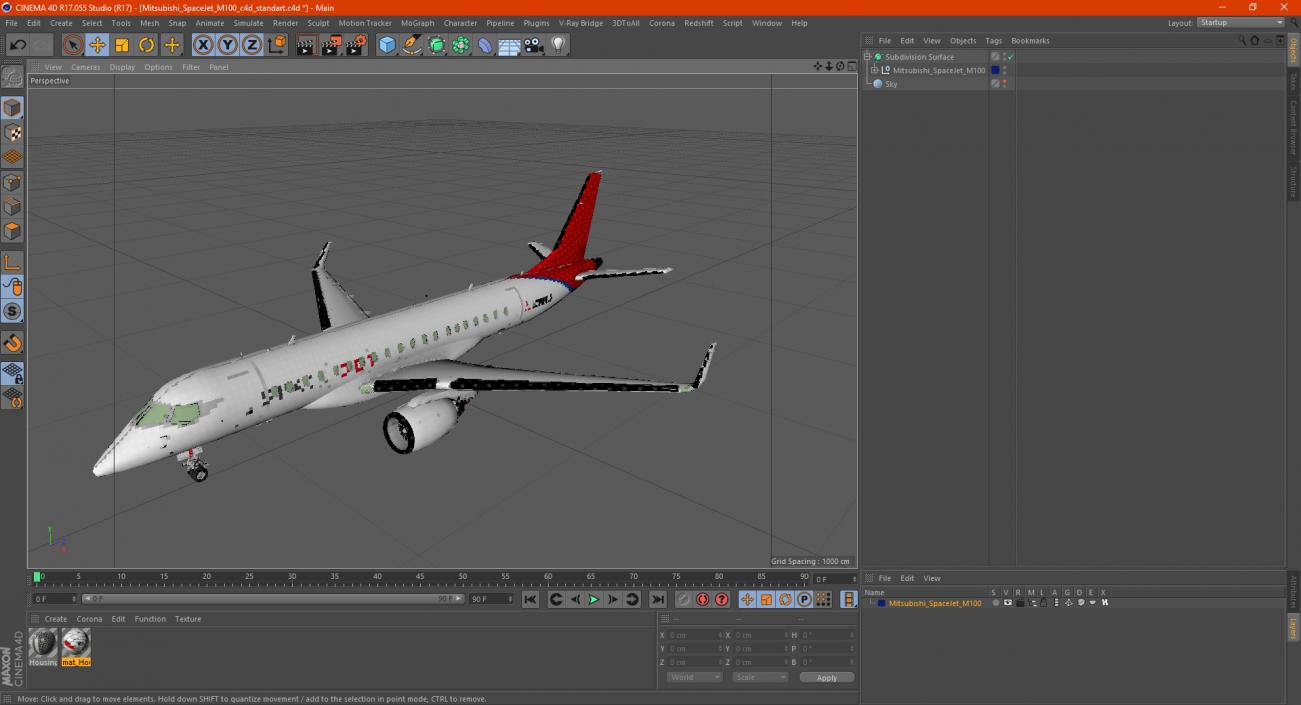 Mitsubishi SpaceJet M100 3D model
