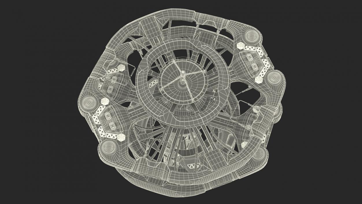 Large Space Station Concept 3D