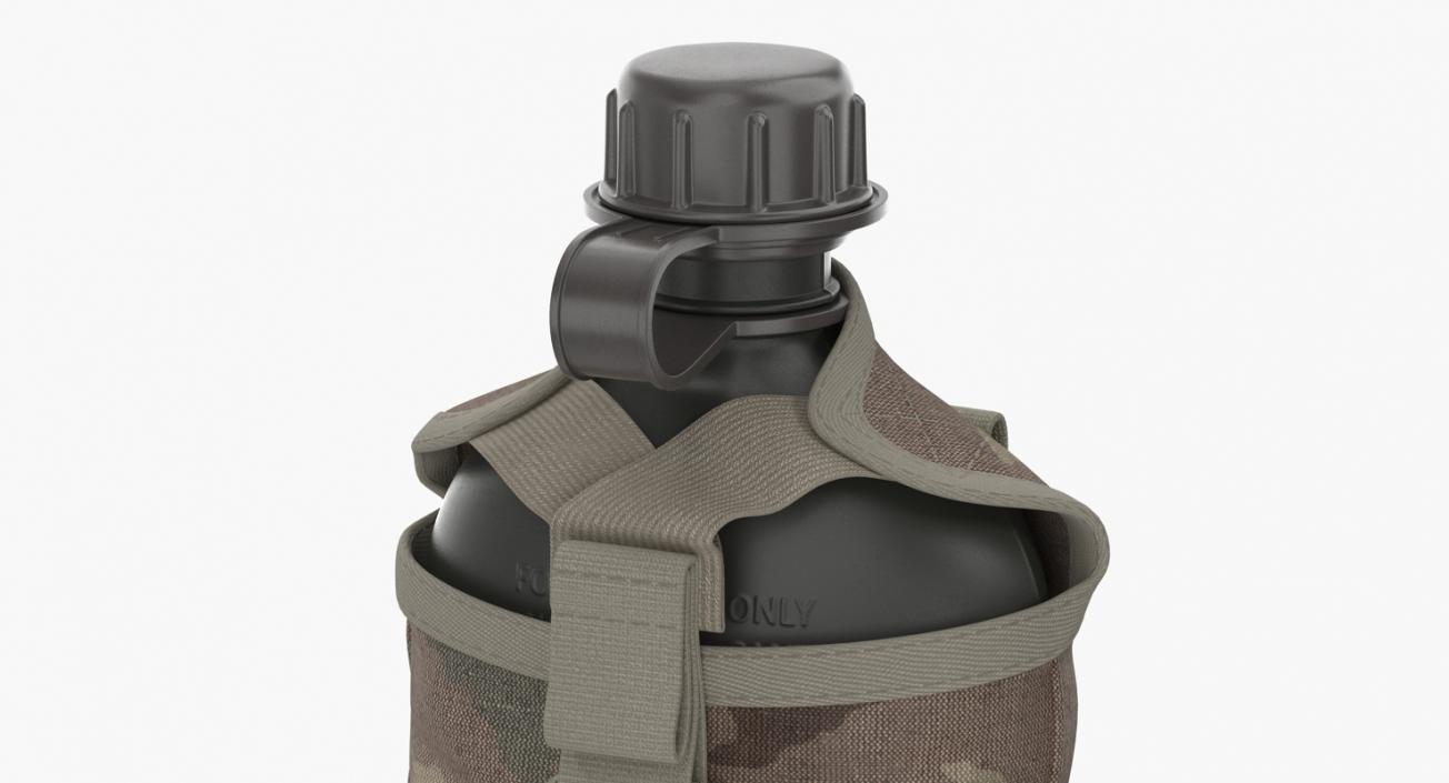 3D Military Bottle Water Canteen Travel Army