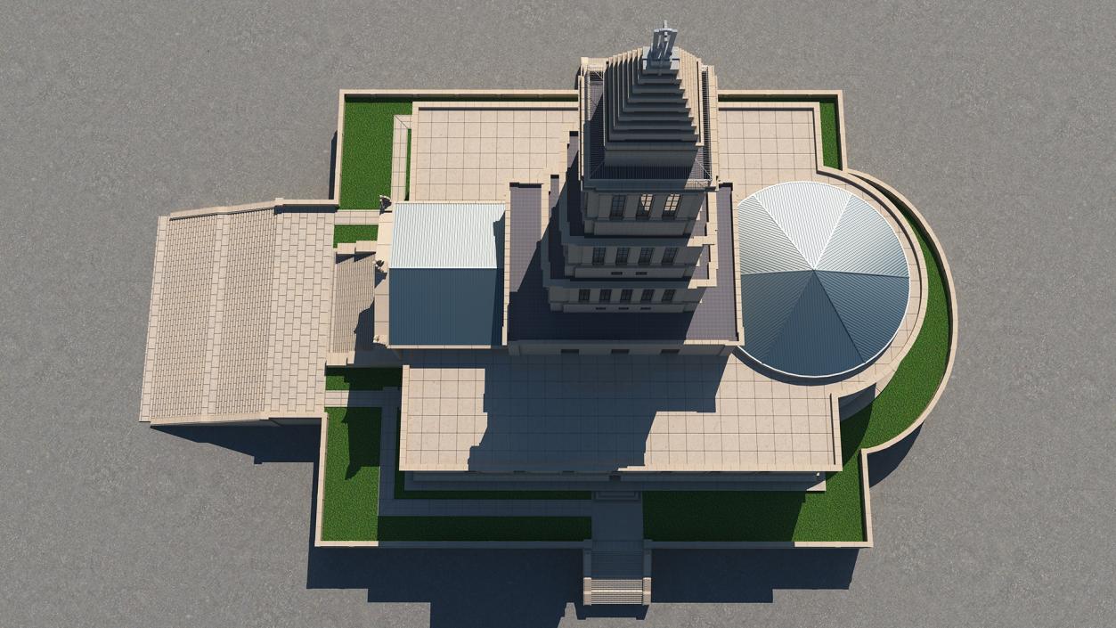 3D George Washington Masonic National Memorial model