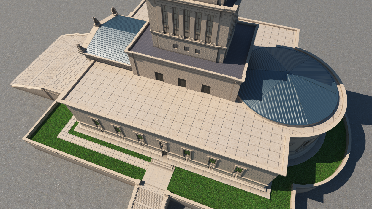 3D George Washington Masonic National Memorial model