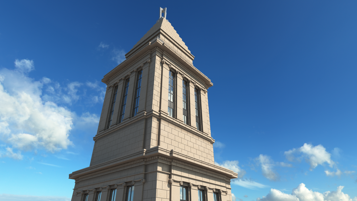 3D George Washington Masonic National Memorial model