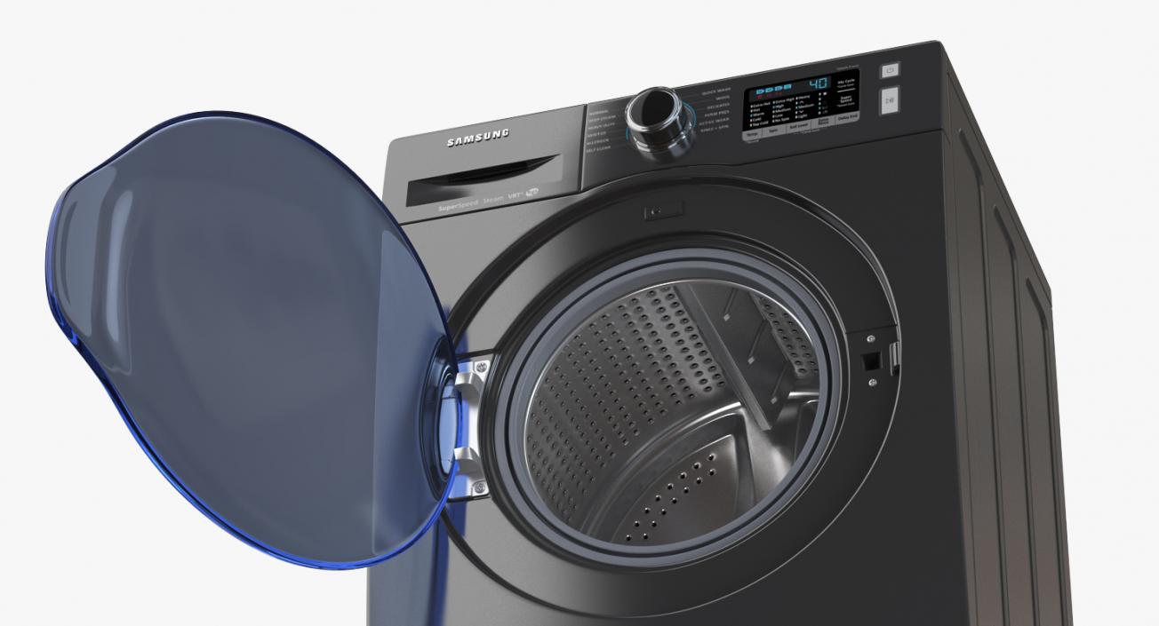 3D model Inox Samsung WW6800 Washing Machine