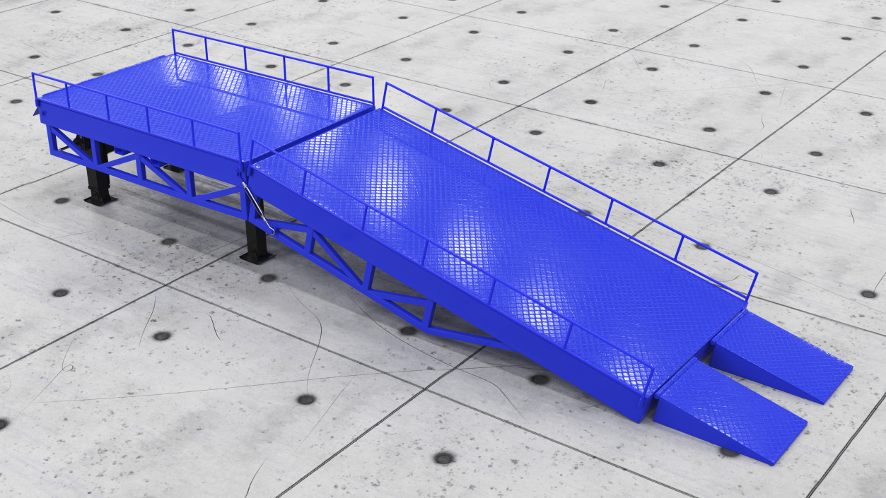 Portable Trailer Loading Dock 3D model