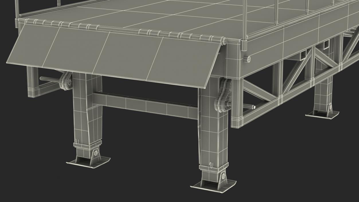 Portable Trailer Loading Dock 3D model