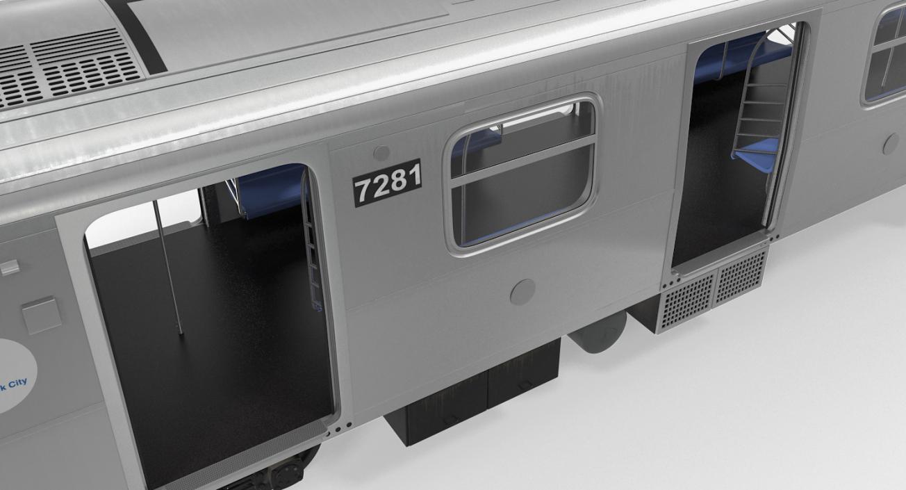 3D R160 New York City Subway Car Rigged