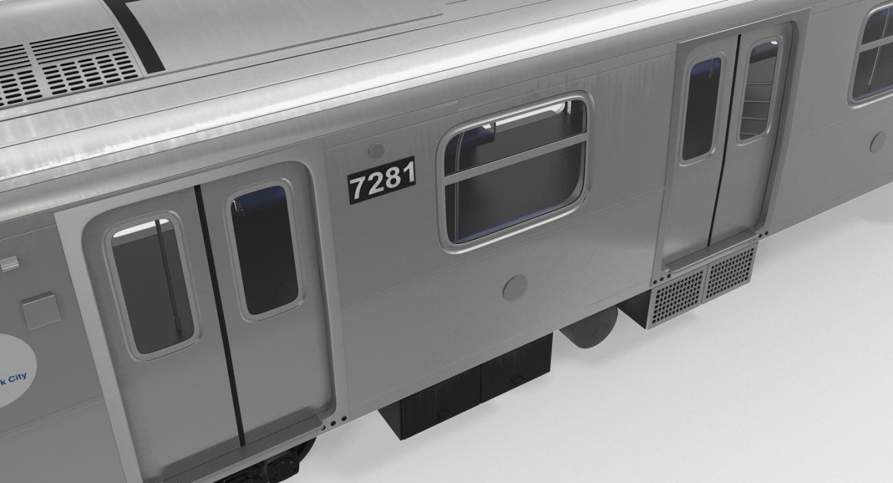 3D R160 New York City Subway Car Rigged