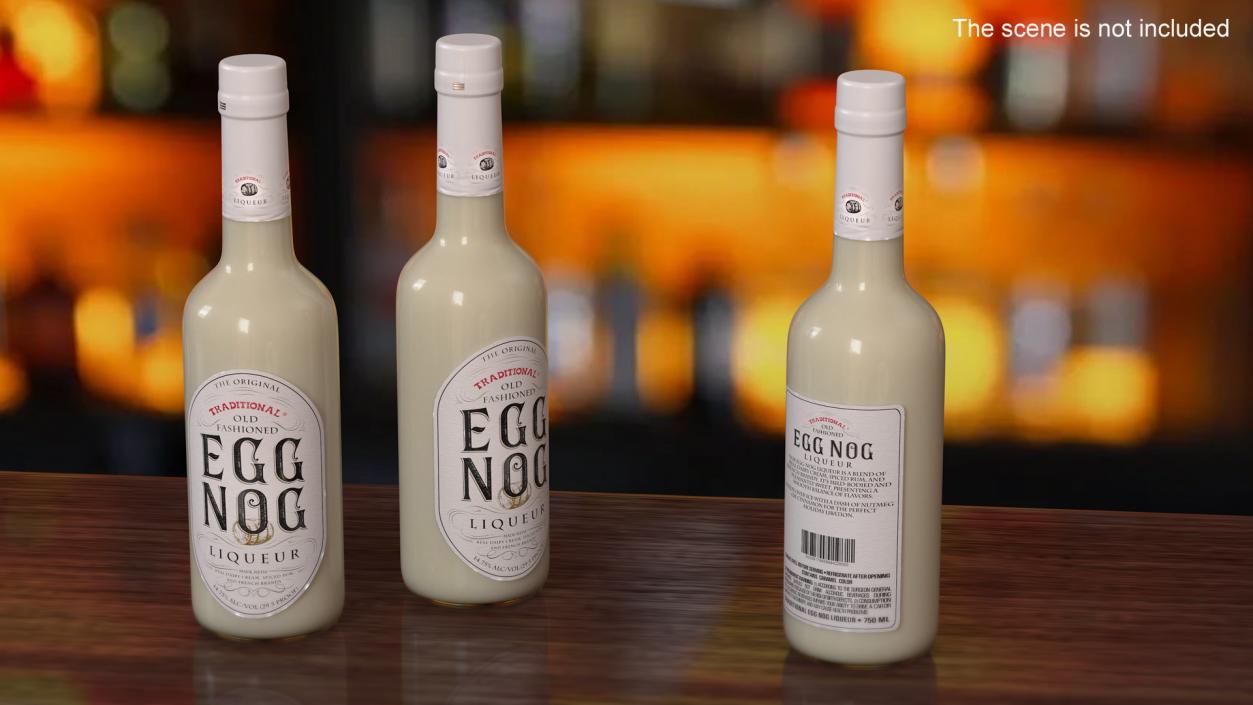 3D model Traditional Eggnog Bottle