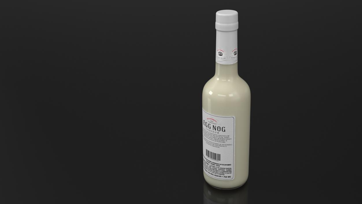 3D model Traditional Eggnog Bottle