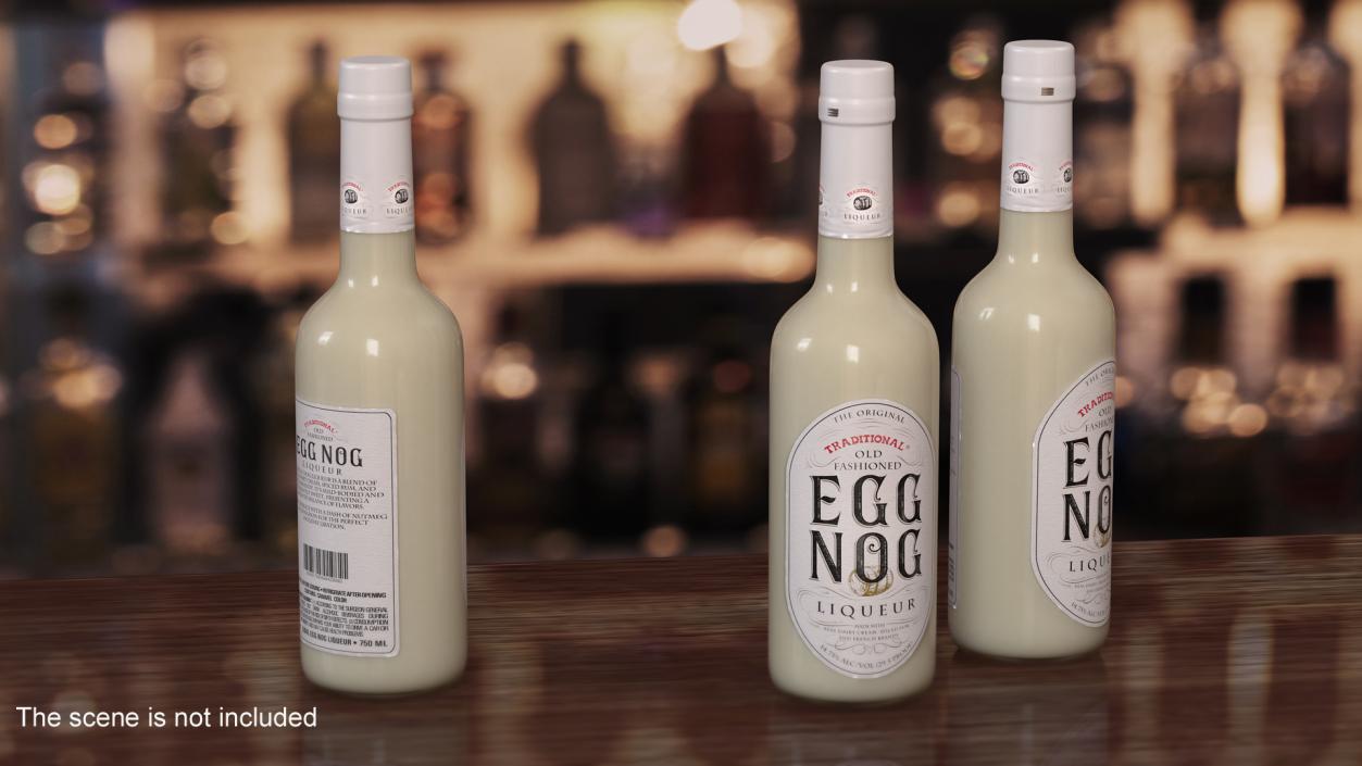 3D model Traditional Eggnog Bottle