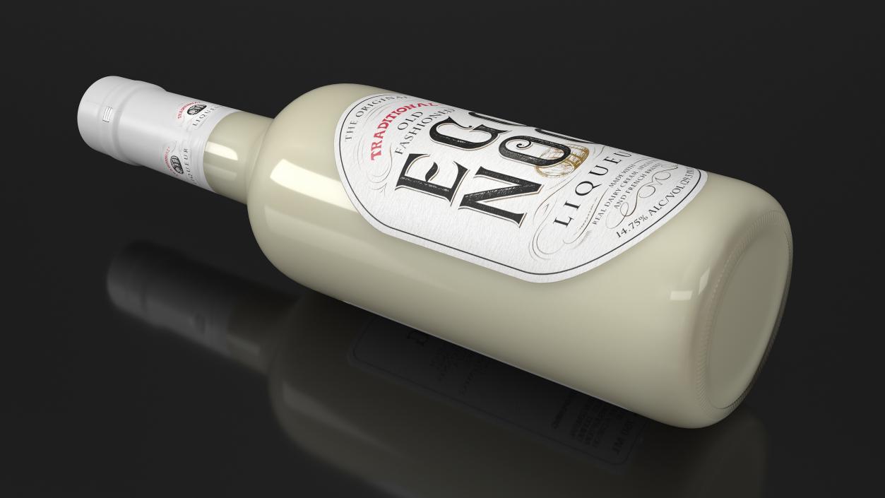 3D model Traditional Eggnog Bottle