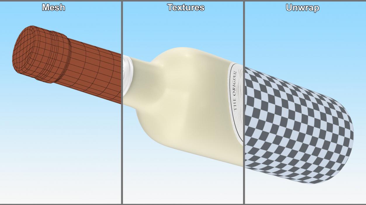 3D model Traditional Eggnog Bottle